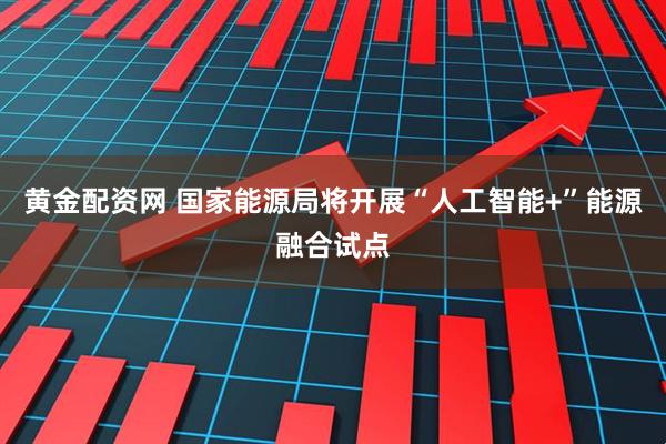 黄金配资网 国家能源局将开展“人工智能+”能源融合试点