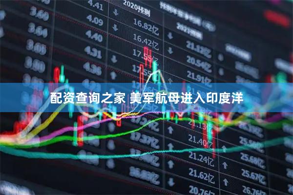 配资查询之家 美军航母进入印度洋